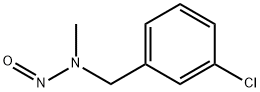 (3-氯苄基)甲基亚硝胺 结构式