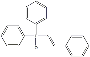 (E)-N-亚苄基-P,P-二苯基亚膦酰胺 结构式