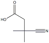 3-cyano-3,3-dimethylpropanoic acid Structure