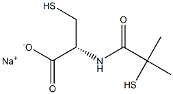 N-(2-Mercapto-2-Methyl-1-Oxopropyl)-L-Cysteine Sodium Salt Structure