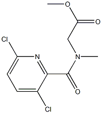 methyl 2-[(3,6-dichloropyridin-2-yl)-N-methylformamido]acetate Struktur