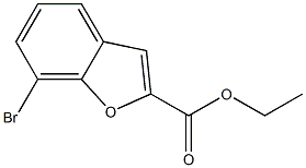 7-溴苯并呋喃-2-甲酸乙酯 结构式
