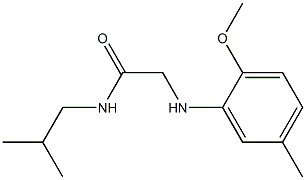 2-[(2-methoxy-5-methylphenyl)amino]-N-(2-methylpropyl)acetamide