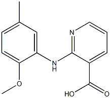 2-[(2-methoxy-5-methylphenyl)amino]pyridine-3-carboxylic acid Struktur