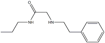 2-[(2-phenylethyl)amino]-N-propylacetamide Struktur