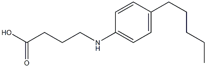 4-[(4-pentylphenyl)amino]butanoic acid Struktur