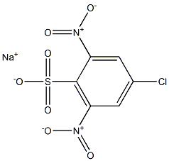 4-クロロ-2,6-ジニトロベンゼンスルホン酸ナトリウム 化学構造式