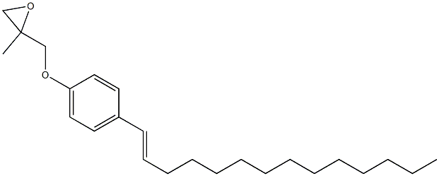 4-(1-Tetradecenyl)phenyl 2-methylglycidyl ether Struktur