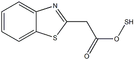 2-巯基苯并噻唑乙酸,,结构式