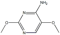 4-氨基-2,5-二甲氧基嘧啶 结构式