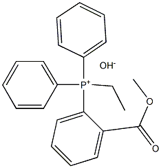 Methoxyformylethyltriphenylphosphonium hydroxide Structure