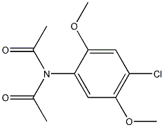 乙酰基乙酰-2,5-二甲氧基-4-氯苯胺,,结构式