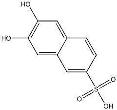 2,3-Dihydroxynaphthalene-6-sulfonic acid Structure