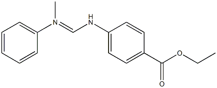 N-(4-ethoxycarbonylphenyl)-N'-methyl-N'-phenylformamidine Structure