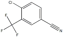 4-chloro-3-(trifluoromethyl)benzonitrile Structure