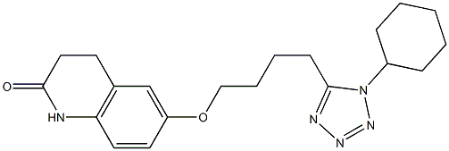 6-[4-(1-Cyclohexyl-1H-tetrazol-5-yl)butoxy]-3,4-dihydro-2(1H)quinolinone Structure