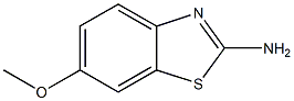 6-甲氧基-2-氨基苯并噻唑,,结构式