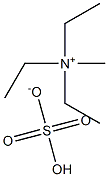 Methyltriethylammonium hydrogen sulfate Structure