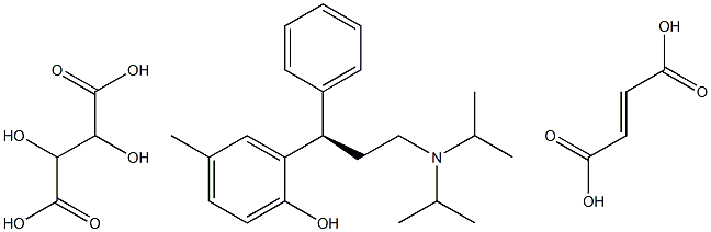 酒石酸托特罗定富马酸盐,,结构式