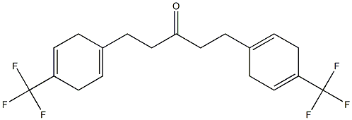 1,5-bis-(4-trifluoromethylphenyl)-1,4-diene-3-pentanone Struktur