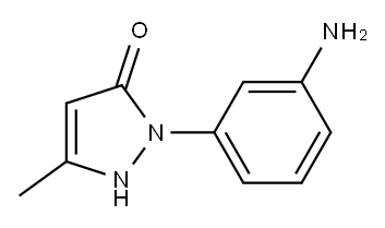 1-(3'-Aminophenyl)-3-methyl-5-pyrazolone Structure
