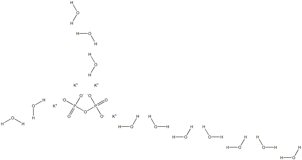 Trihydrate potassium pyrophosphate Struktur