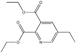 Diethyl 5-ethyl-2,3-pyridinedicarboxylate Struktur