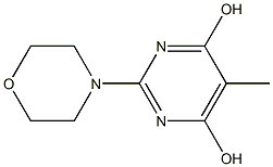 5-METHYL-2-MORPHOLIN-4-YLPYRIMIDINE-4,6-DIOL Structure