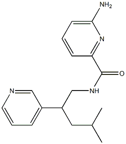 6-AMINO-N-(4-METHYL-2-PYRIDIN-3-YLPENTYL)PYRIDINE-2-CARBOXAMIDE Struktur