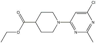 ETHYL 1-(6-CHLORO-2-METHYLPYRIMIDIN-4-YL)PIPERIDINE-4-CARBOXYLATE Structure