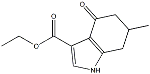 ETHYL 6-METHYL-4-OXO-4,5,6,7-TETRAHYDRO-1H-INDOLE-3-CARBOXYLATE Structure