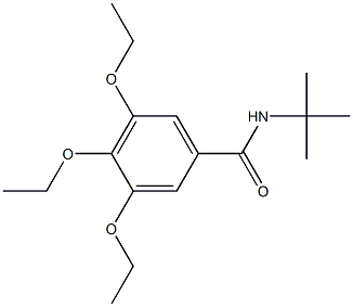 N-TERT-BUTYL-3,4,5-TRIETHOXYBENZAMIDE Structure