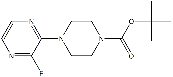 TERT-BUTYL 4-(3-FLUOROPYRAZIN-2-YL)PIPERAZINE-1-CARBOXYLATE Structure