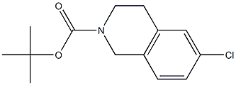TERT-BUTYL 6-CHLORO-3,4-DIHYDROISOQUINOLINE-2(1H)-CARBOXYLATE Structure
