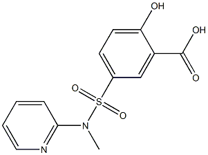 2-hydroxy-5-[methyl(pyridin-2-yl)sulfamoyl]benzoic acid