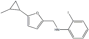 2-iodo-N-{[5-(2-methylcyclopropyl)furan-2-yl]methyl}aniline