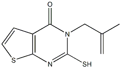 2-mercapto-3-(2-methylprop-2-enyl)thieno[2,3-d]pyrimidin-4(3H)-one Structure