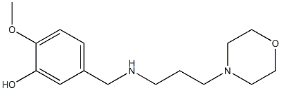 2-methoxy-5-({[3-(morpholin-4-yl)propyl]amino}methyl)phenol Structure