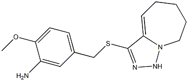 2-methoxy-5-({5H,6H,7H,8H,9H-[1,2,4]triazolo[3,4-a]azepin-3-ylsulfanyl}methyl)aniline