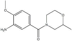 2-methoxy-5-[(2-methylmorpholin-4-yl)carbonyl]aniline Structure