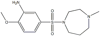 2-methoxy-5-[(4-methyl-1,4-diazepane-1-)sulfonyl]aniline Struktur