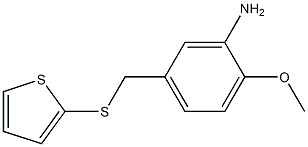 2-methoxy-5-[(thiophen-2-ylsulfanyl)methyl]aniline Structure