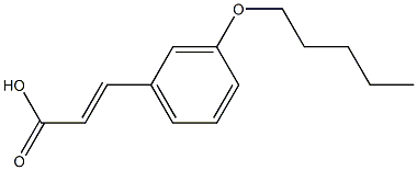 3-[3-(pentyloxy)phenyl]prop-2-enoic acid Structure