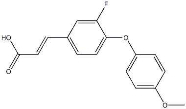 3-[3-fluoro-4-(4-methoxyphenoxy)phenyl]prop-2-enoic acid
