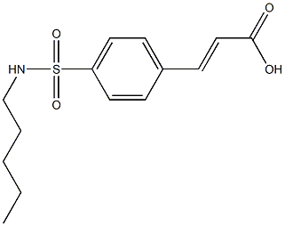 3-[4-(pentylsulfamoyl)phenyl]prop-2-enoic acid Struktur