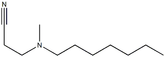3-[heptyl(methyl)amino]propanenitrile 结构式