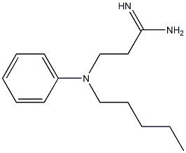 3-[pentyl(phenyl)amino]propanimidamide