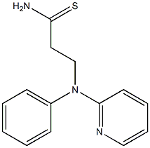 3-[phenyl(pyridin-2-yl)amino]propanethioamide 结构式