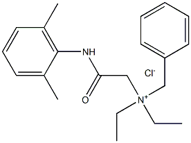 [2-[(2,6-二甲基苯基)氨基]-2-氧代乙基]-N,N-二乙基苄基氯化铵 结构式