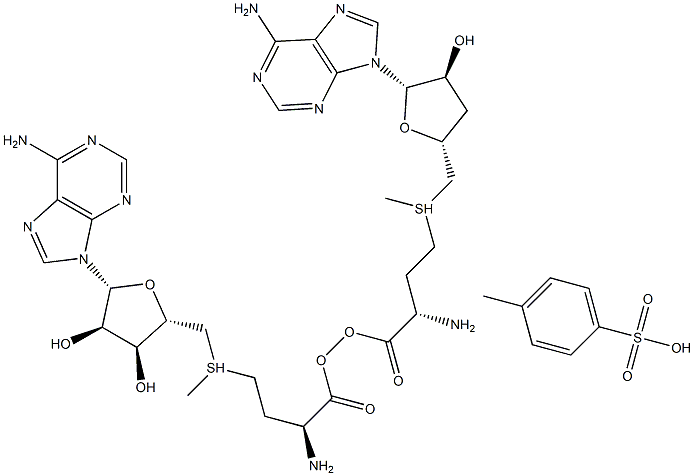 S-ADENOSYL-L-METHIONINE P-TOLUENESULFONATE S-腺苷-L-蛋氨酸, , 结构式